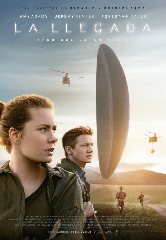 پوستر فیلم «ورود»(Arrival) با بازی جرمی رنر و ایمی آدامز